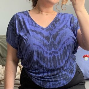 Boho Blue Patterned Top